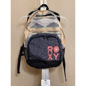 Roxy Logo School Bookbag/backpack Multi Color